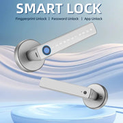 XSDTS Smart Door Lock Handle With Fingerprint Key card Digital Door Lock