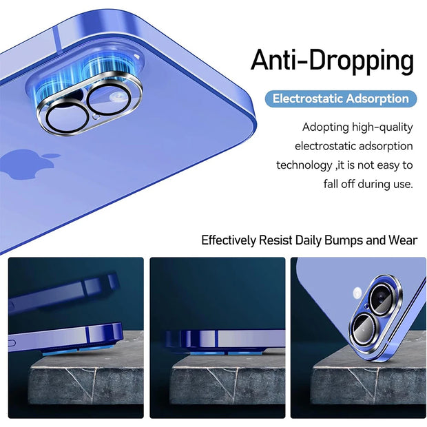 4PCS Camera Lens  Tempered screen Protection Cover for iPhone 16 Plus Pro  Film Phone Accessories