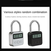 Smart Display Waterproof USB Rechargeable Travel Electronic Temporary Timer Padlock