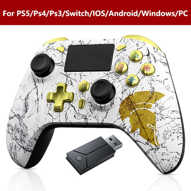 Wireless Controller For P5 With Dual Motor Sensor Touchpad  Ps3/Ps4/Pro/Slim/Ps5/Pc