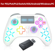 Wireless Controller For P5 With Dual Motor Sensor Touchpad  Ps3/Ps4/Pro/Slim/Ps5/Pc