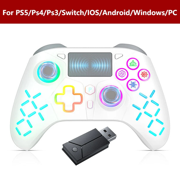 Wireless Controller For P5 With Dual Motor Sensor Touchpad  Ps3/Ps4/Pro/Slim/Ps5/Pc
