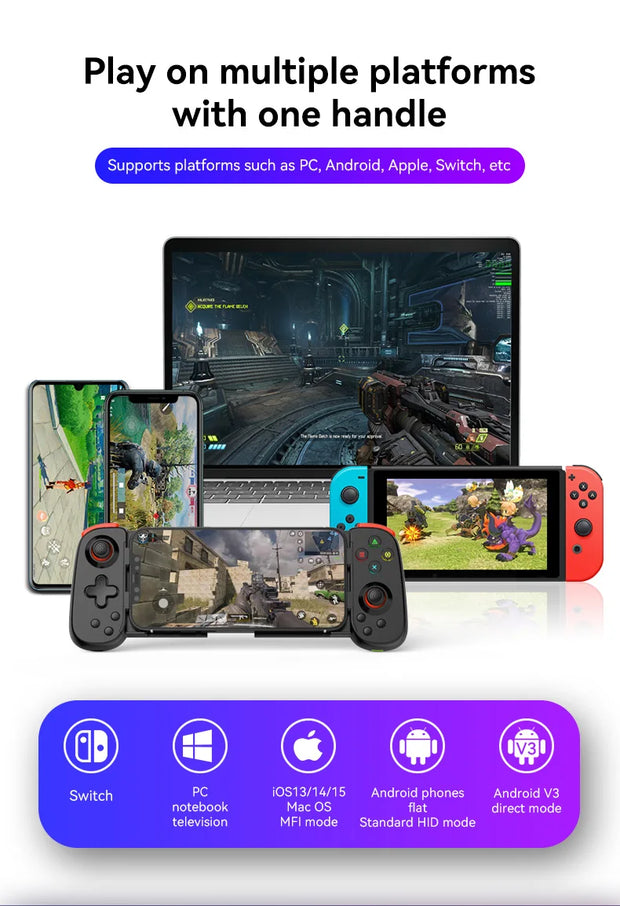 Mobile Game Controller for Android IOS  Wireless Gamepad for Xbox Cloud Gaming PS