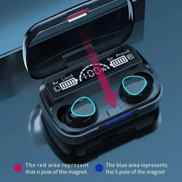 M10 Wireless Headphone Bluetooth Earphones Waterproof Earpieces