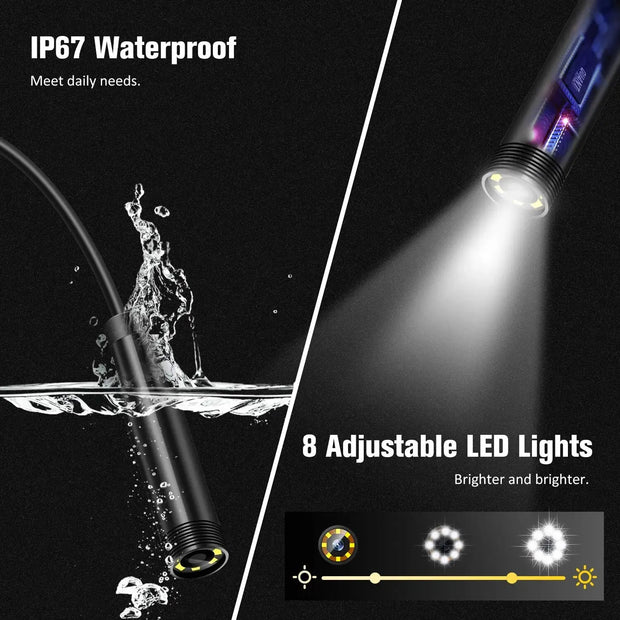Industrial Endoscope Camera 4.3inch IPS Screen IP67 Waterproof HD1080P