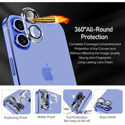 4PCS Camera Lens  Tempered screen Protection Cover for iPhone 16 Plus Pro  Film Phone Accessories