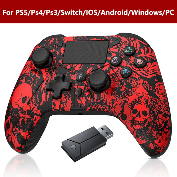Wireless Controller For P5 With Dual Motor Sensor Touchpad  Ps3/Ps4/Pro/Slim/Ps5/Pc