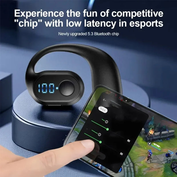 Bluetooth 5.3 Headphone TWS Wireless Ear Hook Waterproof Earphone