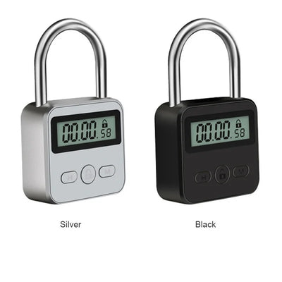 Smart Display Waterproof USB Rechargeable Travel Electronic Temporary Timer Padlock