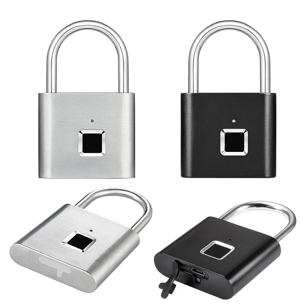 Smart Fingerprint Identification Lock,USB Rechargeable,Suitable For School Lockers,Luggage