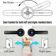 XSDTS Smart Door Lock Handle With Fingerprint Key card Digital Door Lock