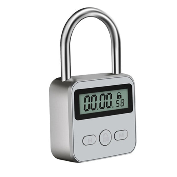 Smart Display Waterproof USB Rechargeable Travel Electronic Temporary Timer Padlock