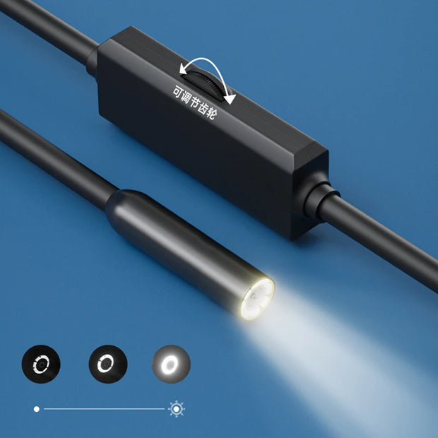 Industrial Endoscope Camera for iOS System HD 960P Waterproof Inspection Sewer Borescope Camera for Checking Car